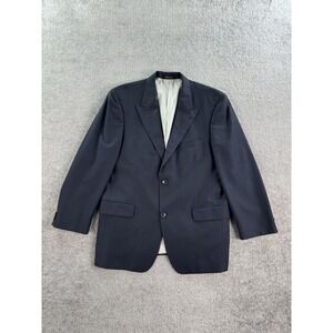Hugo Boss Suit Jacket 42 S Blue Wool Striped Perelli Movie US Luxury Designer